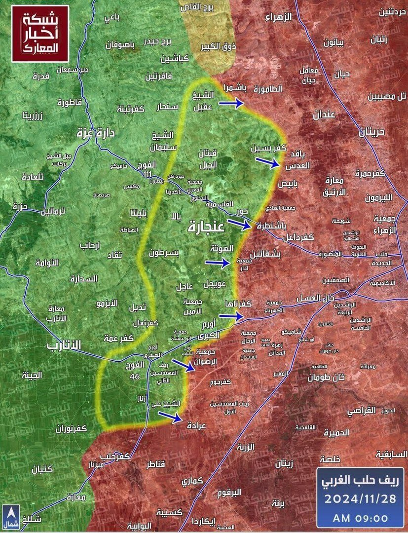 سوریه چه خبر است؟ + تصاویر و نقشه | جزئیات درگیری شدید در غرب حلب | چند منطقه به تصرف تروریستها درآمده است؟ | هشدار درمورد تصاویر انتهای گزارش