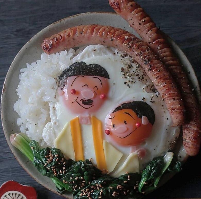 خلاقیت بی نظیر این مادر در تزئین غذا برای فرزندانش | تصاویر