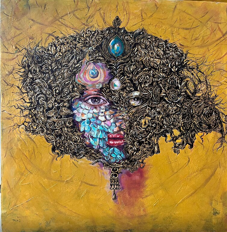 نقش زنان باستانی ایران با نگاه امروز در آثار این زن نقاش ایرانی خیره کننده است