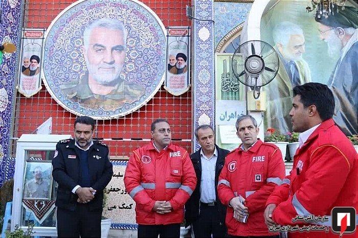 همکاری آتش‌نشانی تهران با کرمان