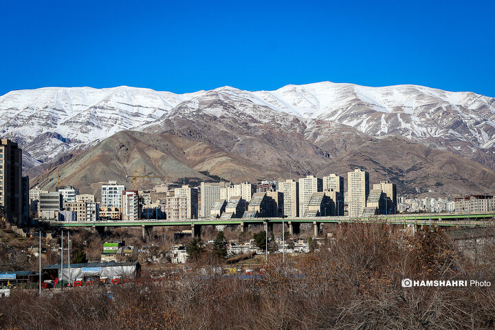 تصاویری از هوای پاک تهران - ۹ دی