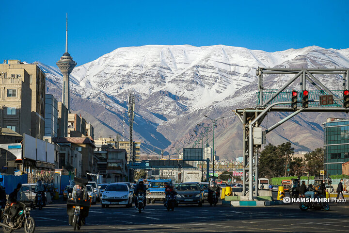 تصاویری از هوای پاک تهران - ۹ دی