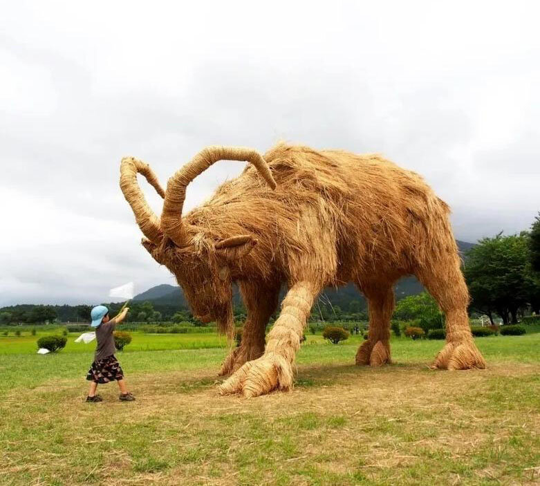 خلاقیت و هنر در باغوحش هیولاهای «حصیری»! | تصاویر