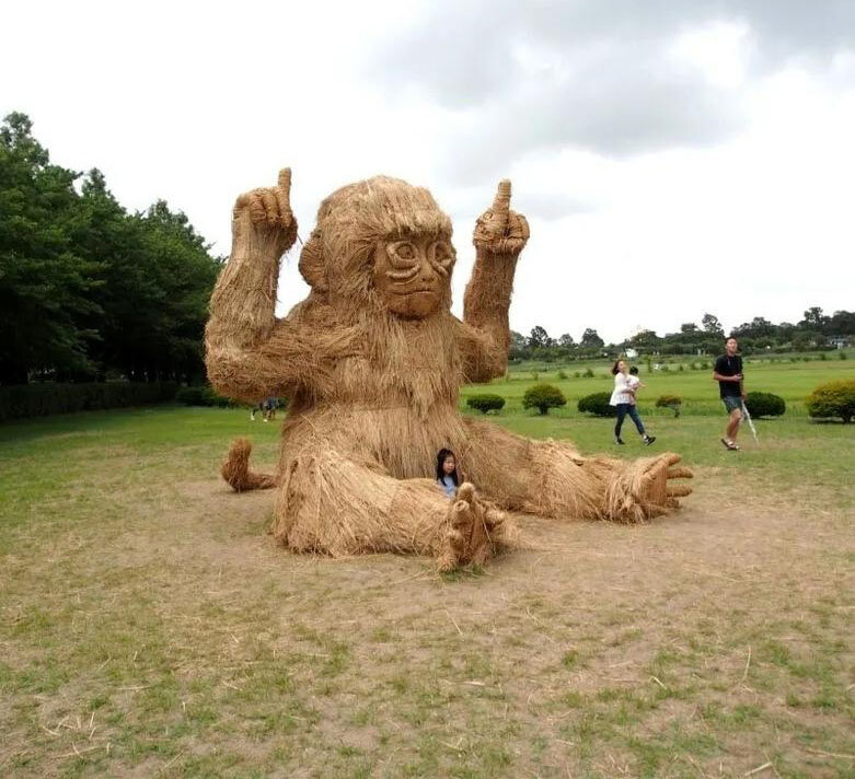 خلاقیت و هنر در باغوحش هیولاهای «حصیری»! | تصاویر