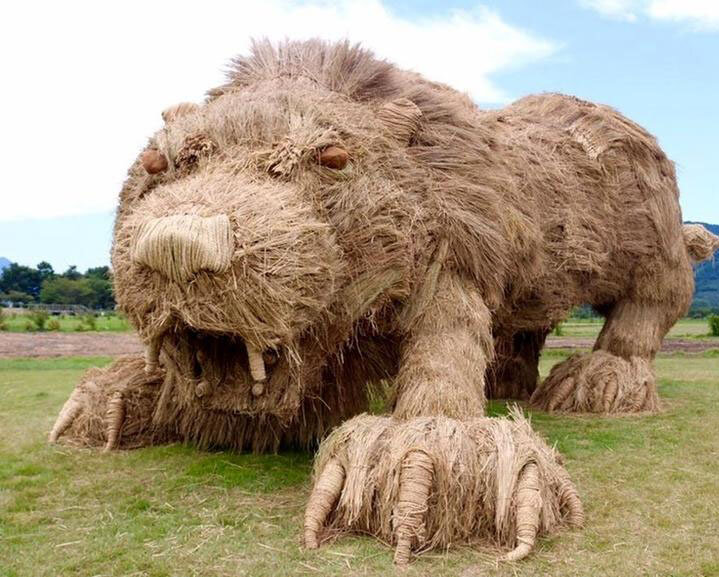 خلاقیت و هنر در باغوحش هیولاهای «حصیری»! | تصاویر