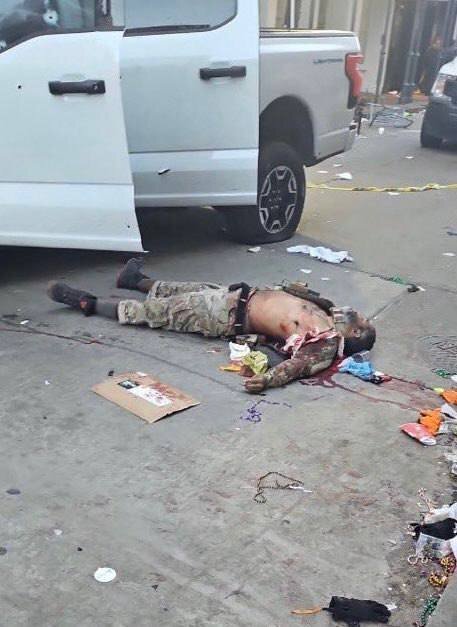 جسد خونین تروریست آمریکایی در نیواورلئان | تلاش اورژانس برای نجات جان شمسالدین جبار + عکس و ویدئو