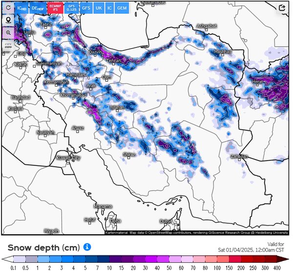 در این ۲ استان هنوز برف نباریده است +تصاویر ماهوارهای