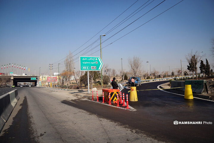 کندروی جنوبی بزرگراه آزادگان به بهره‌برداری رسید