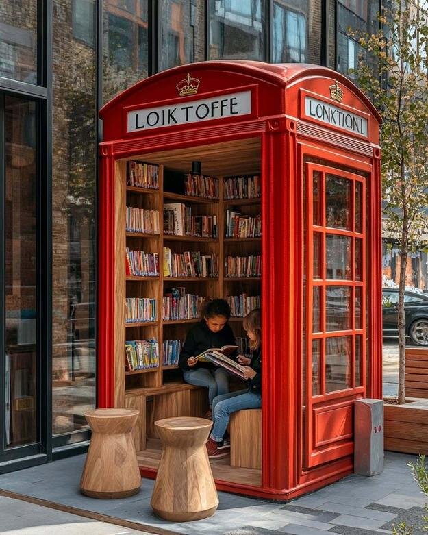 نگاه جالب هوش مصنوعی به باجههای معروف تلفن در لندن | عکس