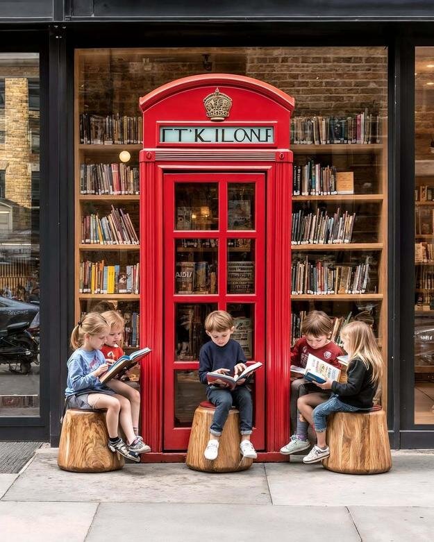 نگاه جالب هوش مصنوعی به باجههای معروف تلفن در لندن | عکس