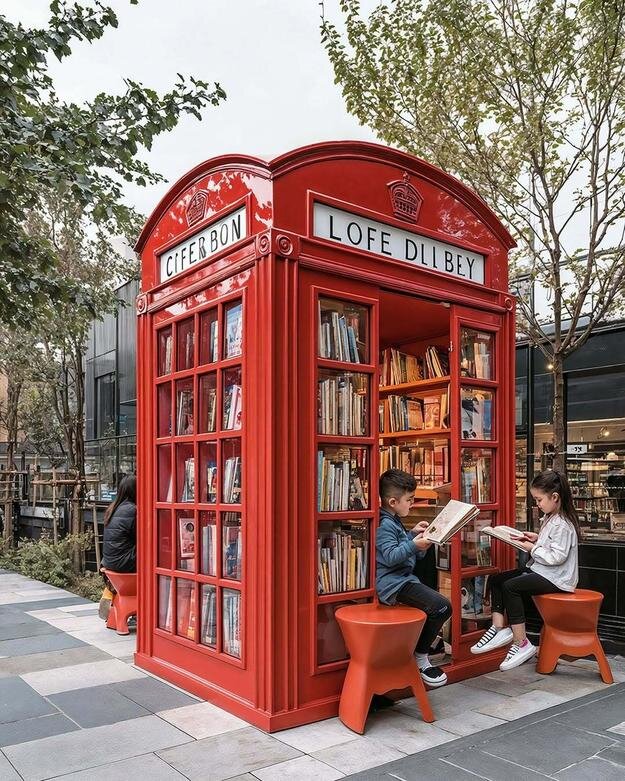 نگاه جالب هوش مصنوعی به باجههای معروف تلفن در لندن | عکس