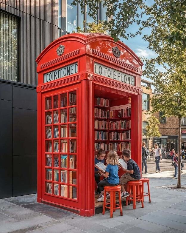 نگاه جالب هوش مصنوعی به باجههای معروف تلفن در لندن | عکس