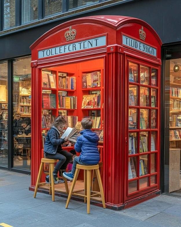 نگاه جالب هوش مصنوعی به باجههای معروف تلفن در لندن | عکس