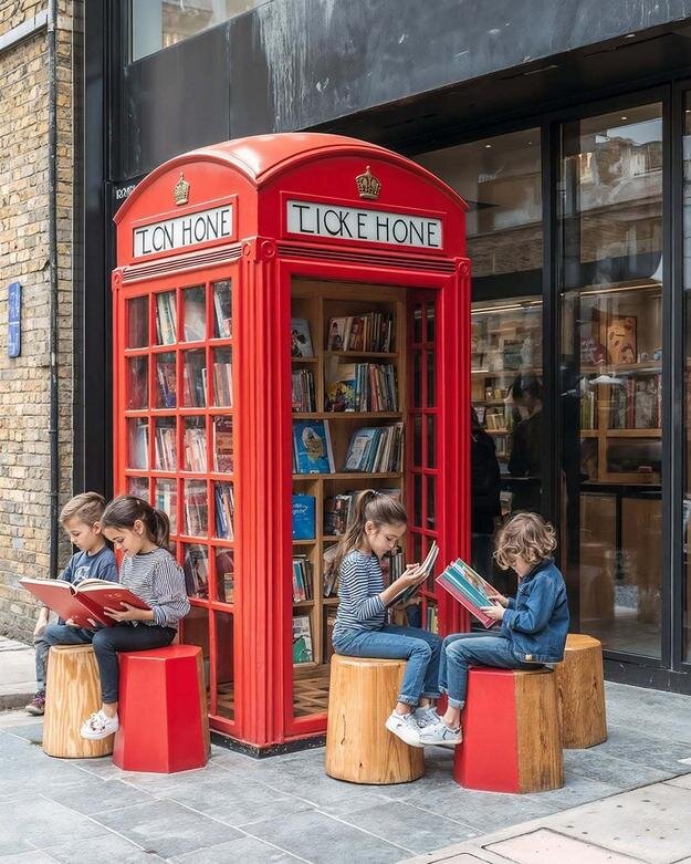 نگاه جالب هوش مصنوعی به باجههای معروف تلفن در لندن | عکس