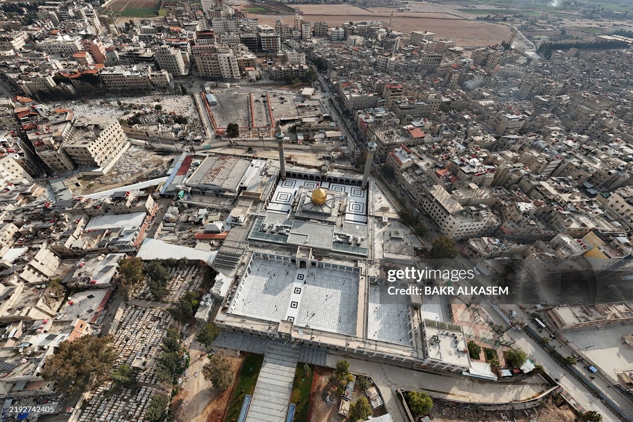 تصاویری هوایی از حرم حضرت زینب(س) پس از حمله ناکام داعش