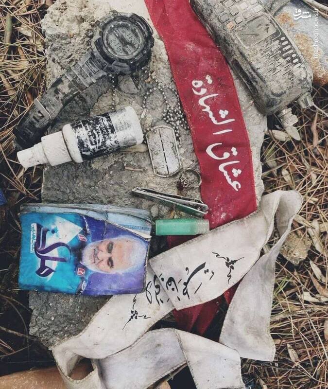وسایل همراه یک رزمنده شهید حزب الله لبنان | عکس