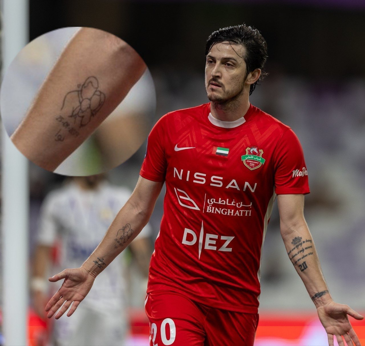 تتوی خاص سردار آزمون جلب توجه کرد | عکس