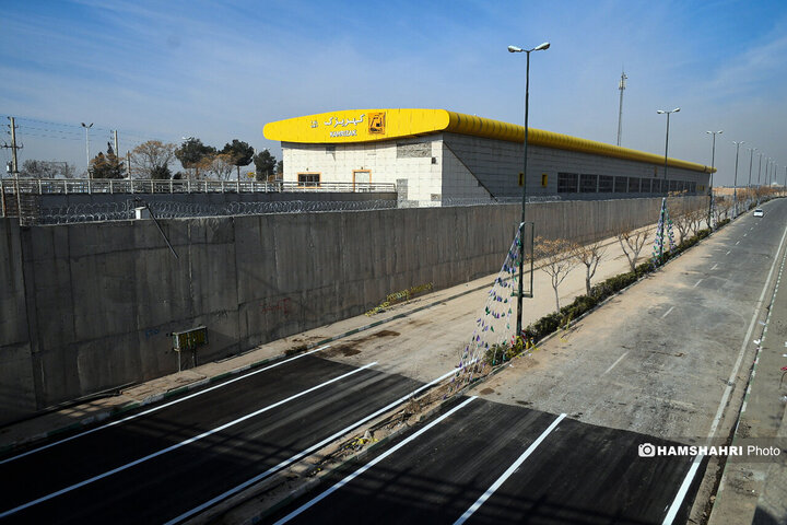 مراسم بهره‌برداری از پروژه تعریض محور قدیم تهران قم