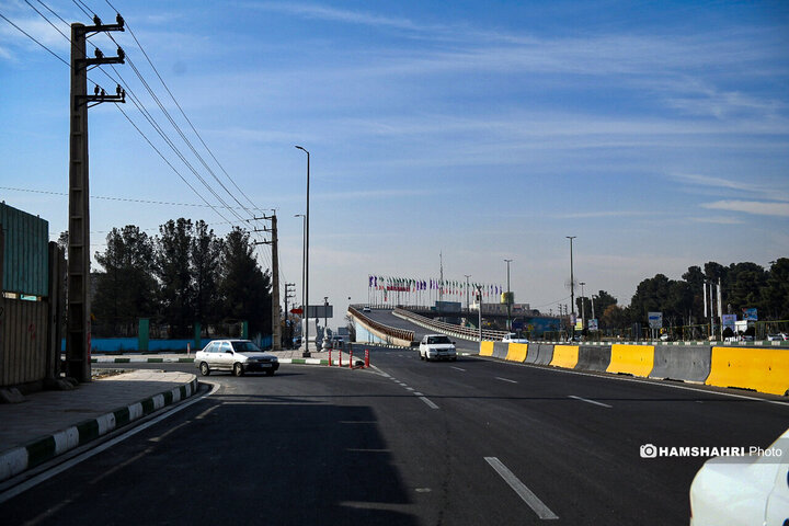 مراسم بهره‌برداری از پروژه تعریض محور قدیم تهران قم