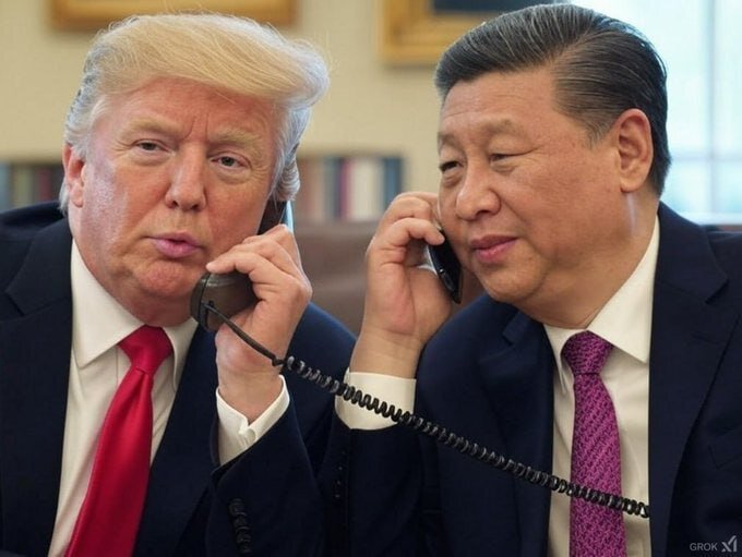 شی جین‌پینگ و ترامپ