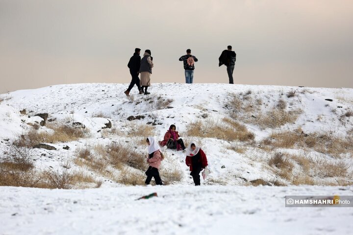 یک روز برفی در تهران
