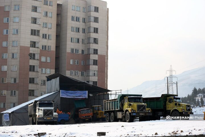 یک روز برفی در تهران