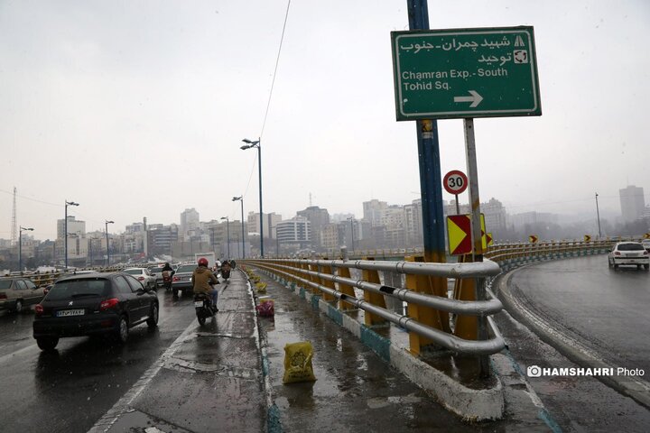 یک روز برفی در تهران