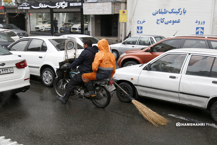 ادامه بارش برف در تهران| تصاویر