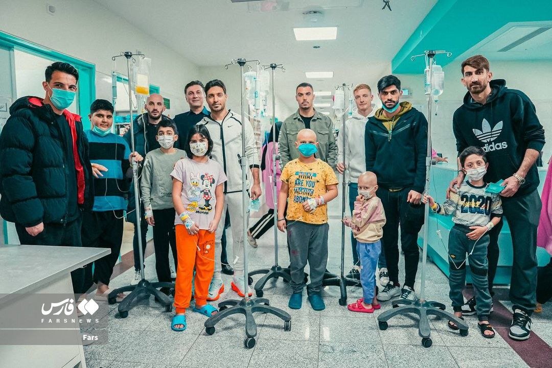 بیرانوند و بازیکنان تراکتور در یک دیدار ویژه | تصاویر