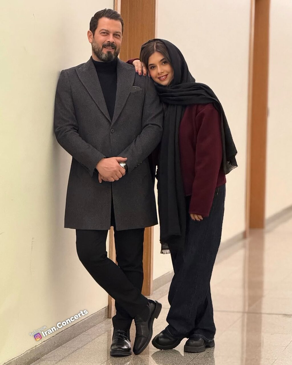 عکسهای پدر و دختری پژمان بازغی در یک کنسرت
