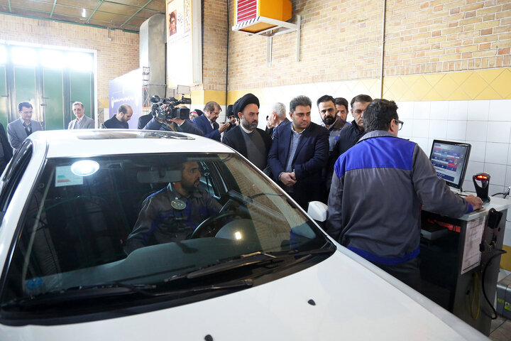 رونمایی از تجهیزات مراکز معاینه فنی