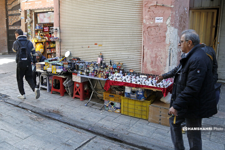 کوچه مروی صنف عطر و ادکلن فروشها