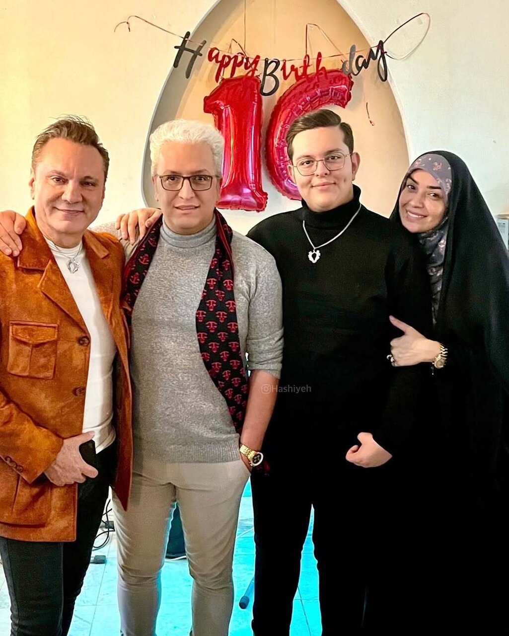 عکسی از الهام چرخنده در جشن تولد فرزندش