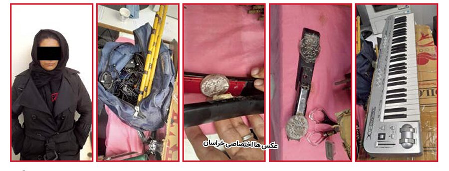 دستگیری زن سیاهپوش با مُهرهای قوه قضائیه + عکس