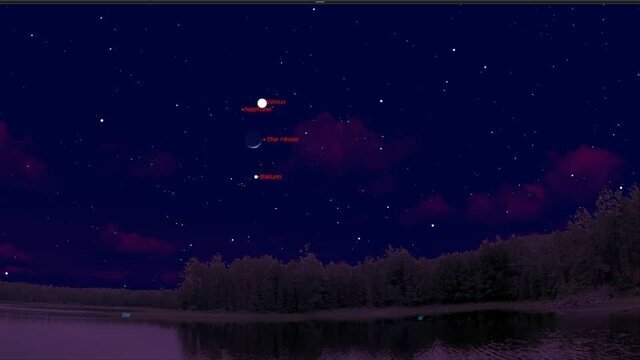 «ماه» در کنار زهره، زحل و نپتون در یک رویداد کمنظیر