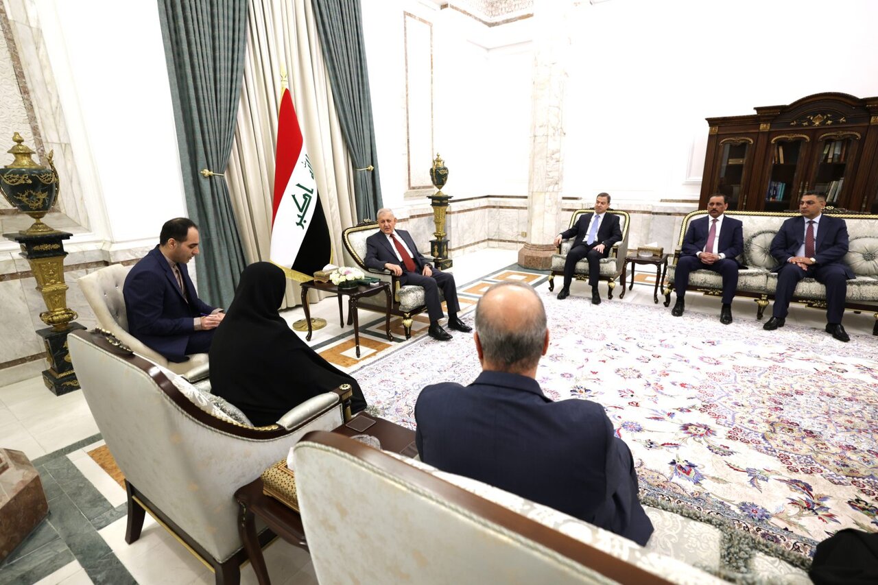 دیدار رئیسجمهور عراق با جمیله علم الهدی + (تصاویر و ویدئو)