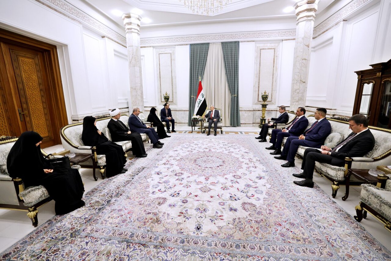 دیدار رئیسجمهور عراق با جمیله علم الهدی + (تصاویر و ویدئو)