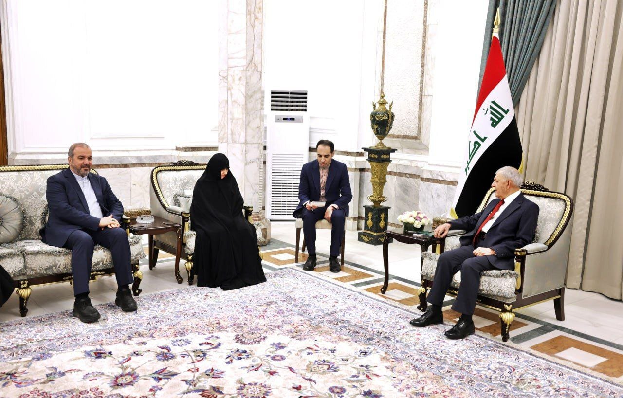 دیدار رئیسجمهور عراق با جمیله علم الهدی + (تصاویر و ویدئو)