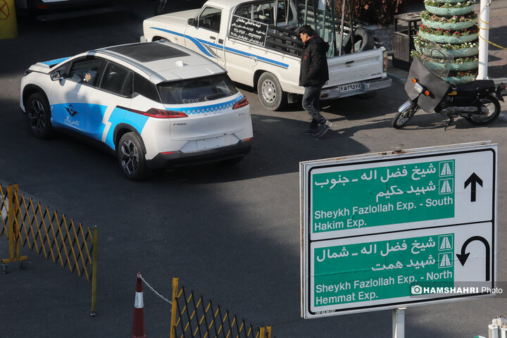 رونمایی از تاکسی برقیهای جدید تهران