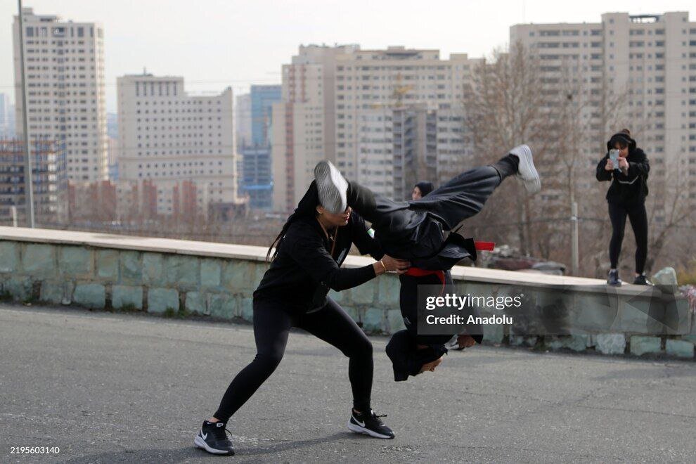 نمایش توانایی زنان بدلکار ایران | تصاویر