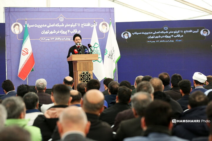 افتتاح ۱۱ کیلومتر شبکه اصلی مدیریت سیلاب در غرب تهران