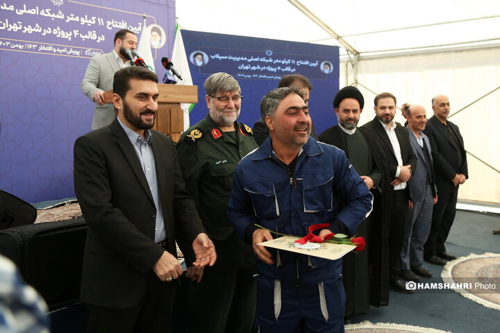 افتتاح ۱۱ کیلومتر شبکه اصلی مدیریت سیلاب در غرب تهران