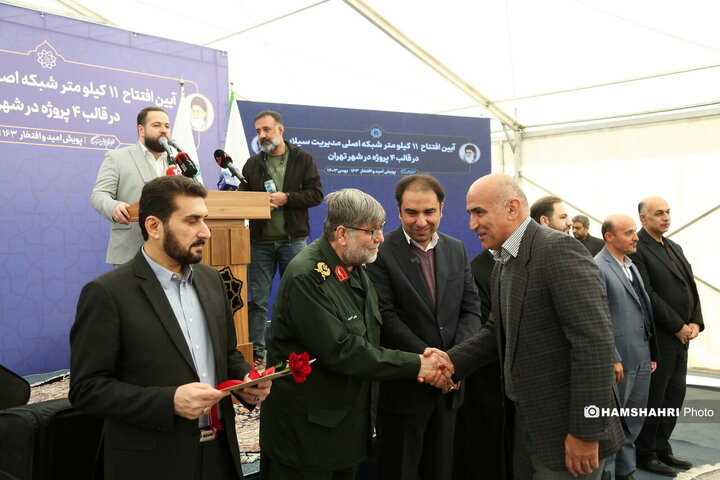 افتتاح ۱۱ کیلومتر شبکه اصلی مدیریت سیلاب در غرب تهران