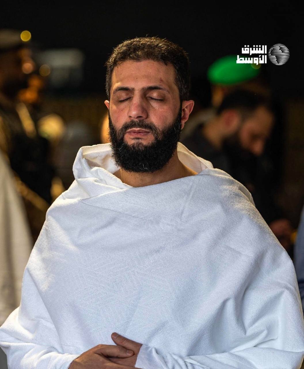 تصاویری از انجام مناسک عمره الجولانی همراه همسرش