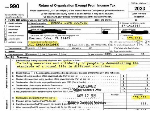 مسیح علینژاد از آمریکا چه قدر دستمزد گرفت+ سند | به دریافت فاندهای آمریکایی بسنده نکرد...