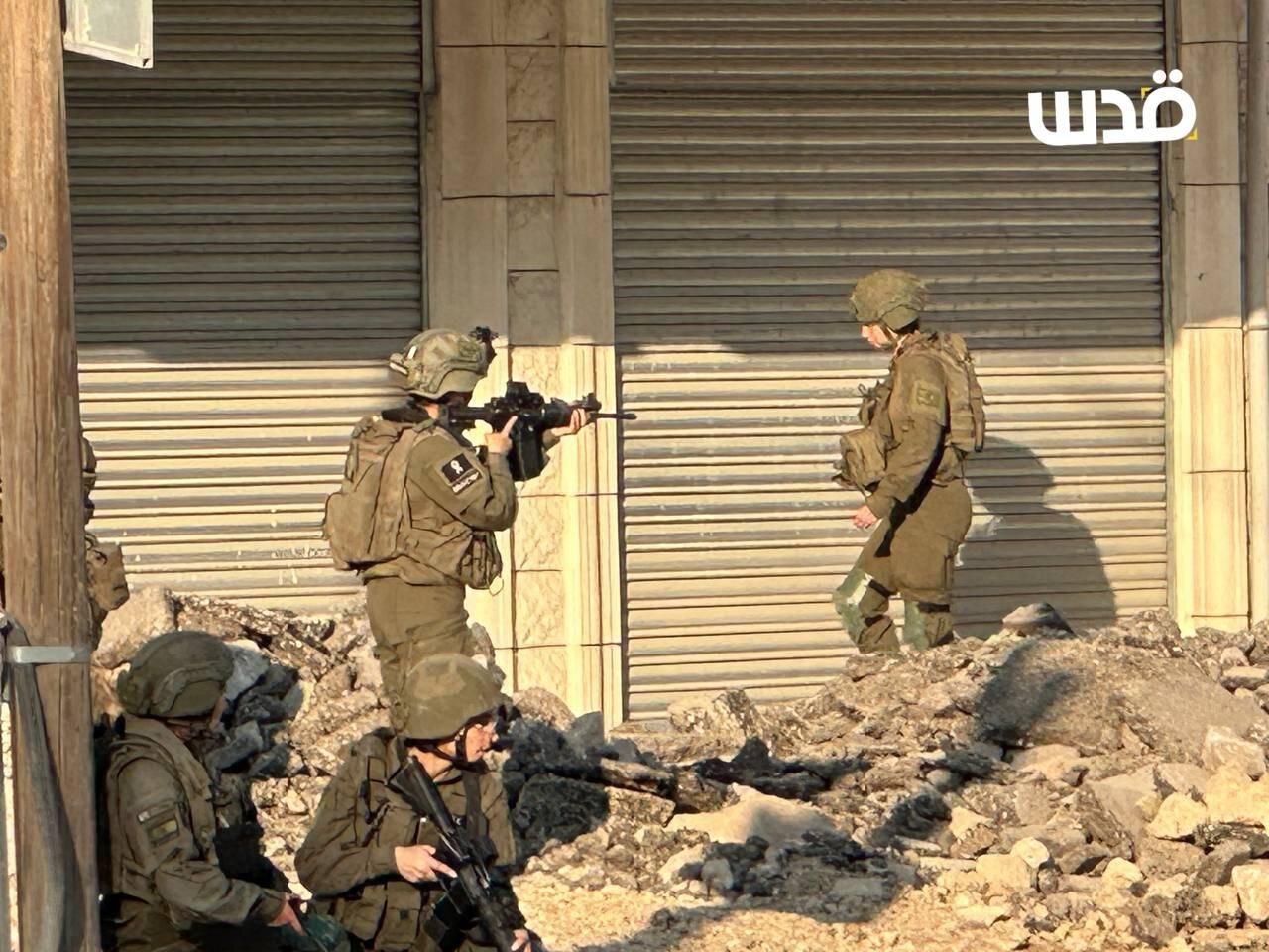 نظامیان زن صهیونیست در اردوگاه طولکرم | تصاویر