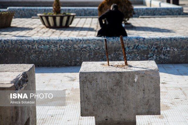 غیب شدن مجسمه‌های حوض پارک دانشجو ! | تصاویر