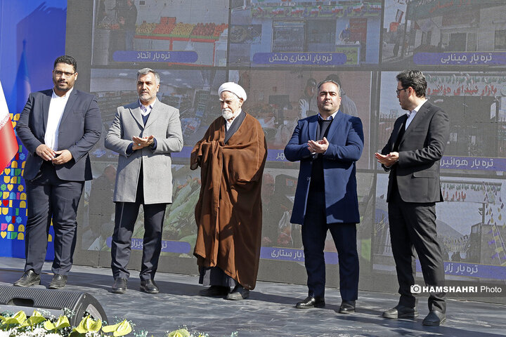 افتتاح بازار میوه وتره بار ریحانه