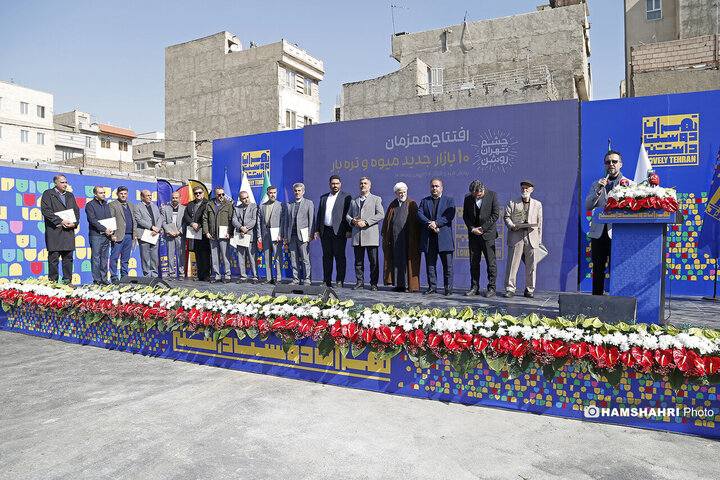 افتتاح بازار میوه وتره بار ریحانه