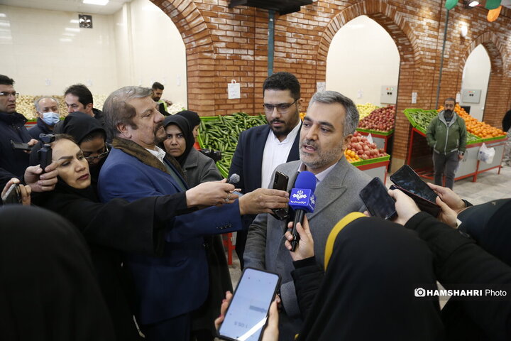 افتتاح بازار میوه وتره بار ریحانه